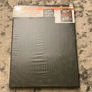 Gothic Canvas Painting Kit - Black